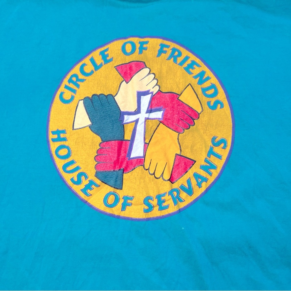 1996 Vintage Jesus Shirt Mens XL House Of God Religious  90s Y2K (Fast Shipping)